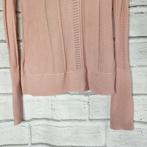 Equipment Femme Laurier Womens Small Eyelet Crewneck Pullover Sweater Stretch - Picture 2 of 12